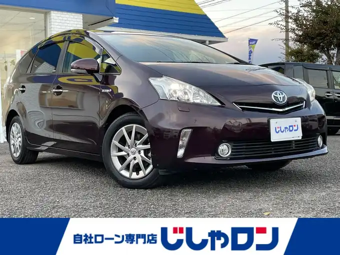 新着情報“プリウスαG チューン ブラック”2014年式ブラキッシュレッドマイカ入荷しました！