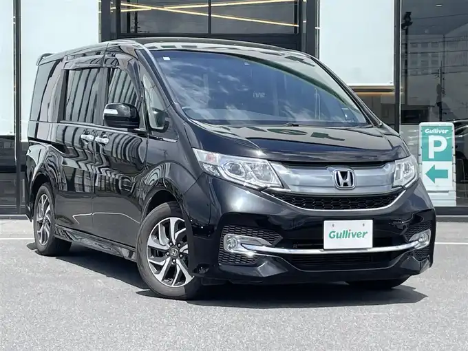 新着情報“ステップワゴンスパーダスパーダ ホンダセンシング”2017年式プレミアムスパークルブラックパール入荷しました！