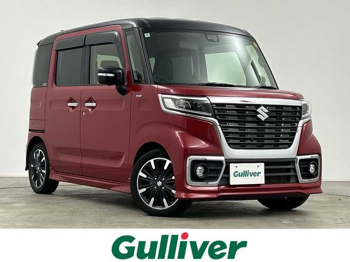 新着情報“スペーシアカスタムハイブリッドXSターボ”2018年式フェニックスレッドパール/ブルーイッシュブラックパール入荷しました！