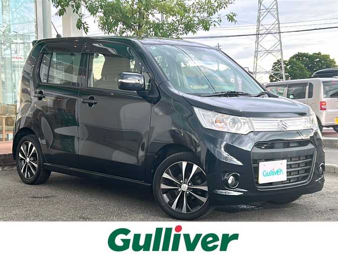 新着情報“ワゴンＲスティングレーT（レーダーブレーキサポート装着車）”2014年式ブルーイッシュブラックパール3入荷しました！