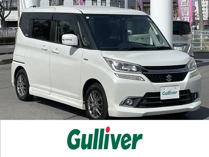 新着情報“ソリオバンディットハイブリッドMV デュアルカメラブレーキサポート装着車”2016年式白入荷しました！