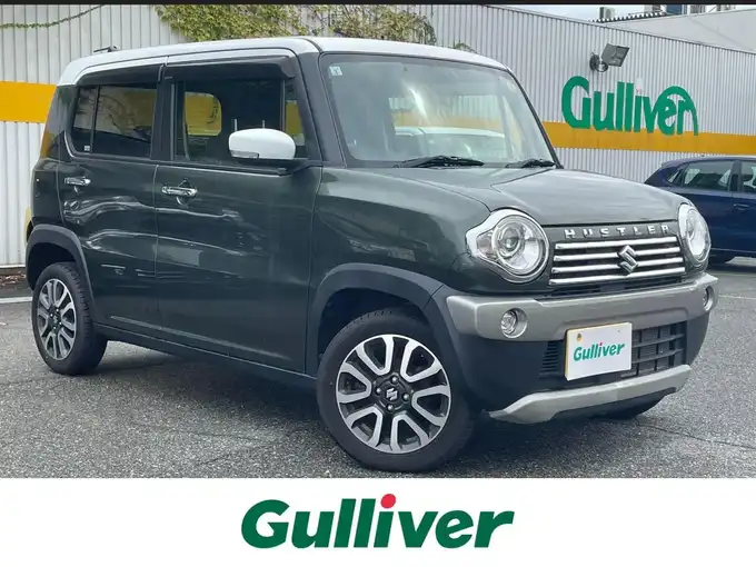 新着情報“ハスラーJ ブラックインテリアパッケージ装着車”2019年式クールカーキパールメタリック/ホワイト2トーンルーフ入荷しました！