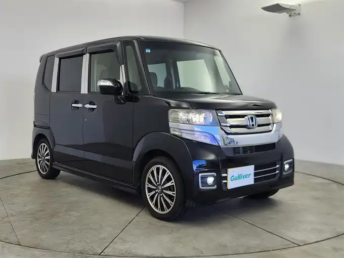 新着情報“Ｎ－ＢＯＸカスタムG・ターボLパッケージ”2015年式クリスタルブラックパール入荷しました！