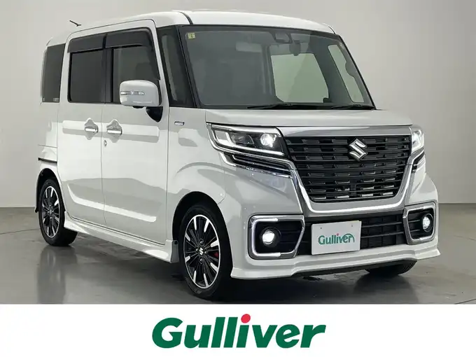 新着情報“スペーシアカスタムハイブリッドXSターボ”2019年式ピュアホワイトP入荷しました！