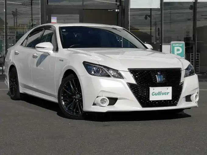 新着情報“クラウンハイブリッドアスリートS”2015年式ホワイトパールクリスタルシャイン入荷しました！