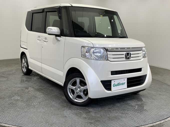 新着情報“Ｎ－ＢＯＸカスタム2トーンカラースタイル G特別仕様車ターボSSパッケージ”2014年式プレミアムホワイトパール入荷しました！