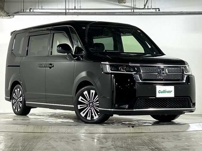 新着情報“ステップワゴンe:HEVスパーダ プレミアムライン”2022年式クリスタルブラックパール入荷しました！