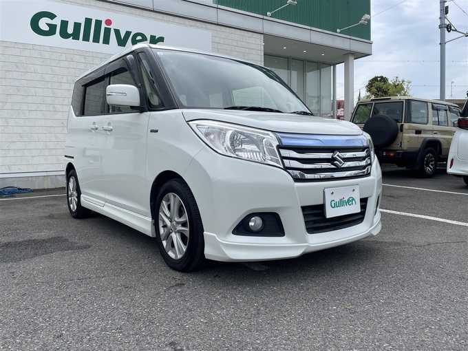 新着情報“ソリオハイブリッドSZ デュアルカメラブレーキサポート装着車”2017年式パール入荷しました！