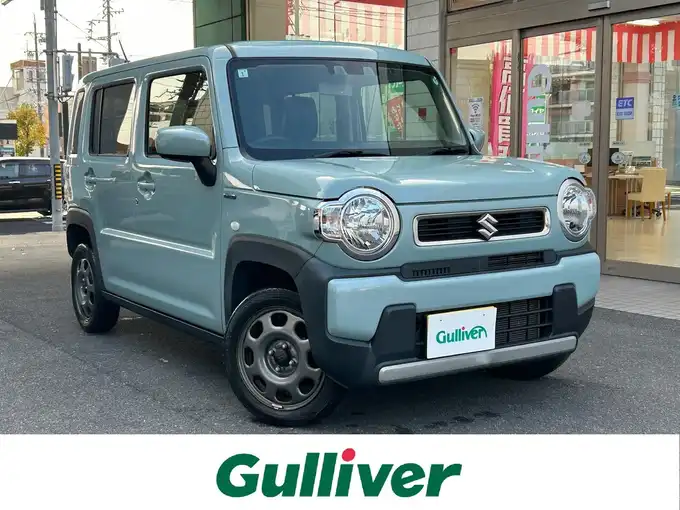 新着情報“ハスラーハイブリッドG スズキセーフティサポート非装着車”2021年式オフブルーM入荷しました！