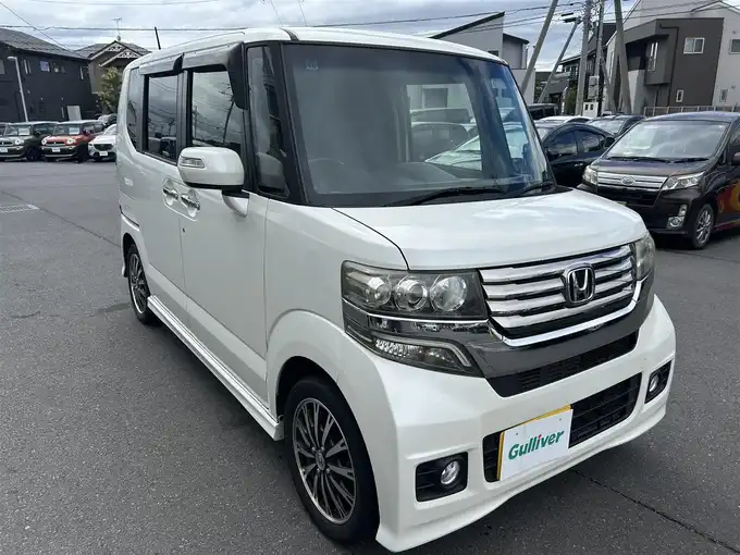 新着情報“Ｎ－ＢＯＸカスタムG・ターボパッケージ”2012年式プレミアムホワイトパール入荷しました！