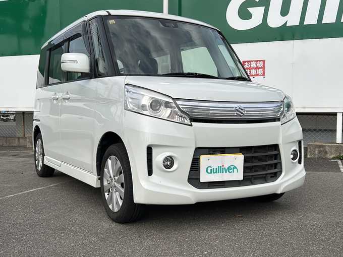 新着情報“スペーシアカスタムGS（レーダーブレーキサポート装着車）”2014年式パールホワイト入荷しました！