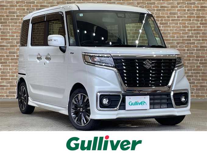 新着情報“スペーシアカスタムハイブリッドXSターボ”2020年式ピュアホワイトP入荷しました！