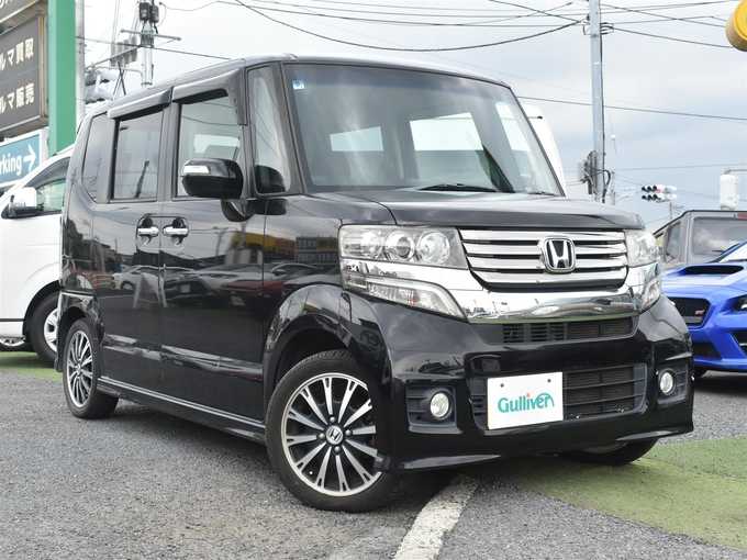 新着情報“Ｎ－ＢＯＸカスタムG・ターボパッケージ”2012年式クリスタルブラックパール入荷しました！