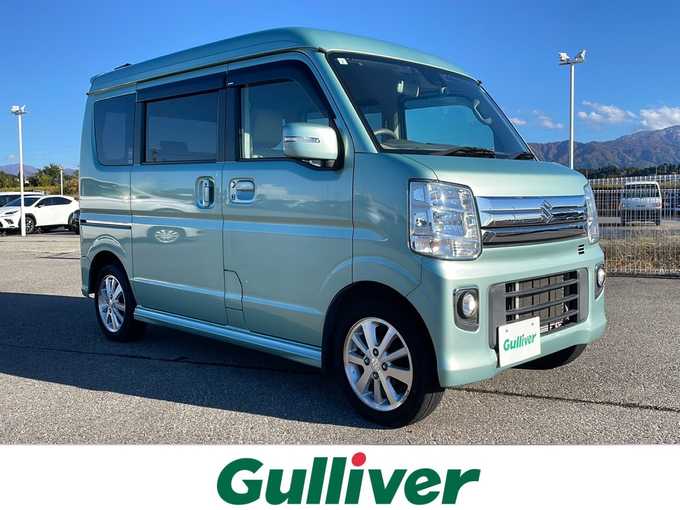 新着情報“エブリイワゴンJPターボ ハイルーフ”2019年式ガーデニングアクアM入荷しました！