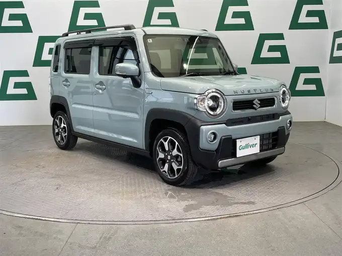 新着情報“ハスラーハイブリッドXターボ”2022年式オフブルーM入荷しました！