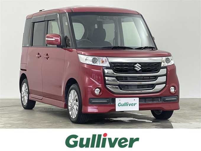 新着情報“スペーシアカスタムＺベースグレード デュアルカメラブレーキサポート装着車”2017年式フェニックスレッドパール入荷しました！