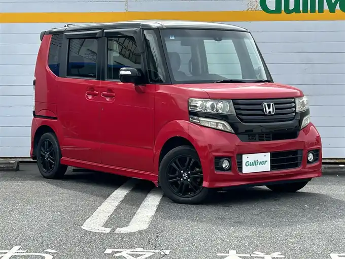 新着情報“Ｎ－ＢＯＸカスタムG・Aパッケージ”2014年式ミラノレッド入荷しました！