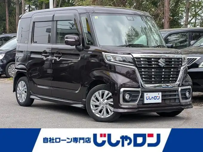 新着情報“スペーシアカスタムハイブリッドGS 衝突被害軽減ブレーキ非装着車”2018年式ムーンライトバイオレットPM入荷しました！