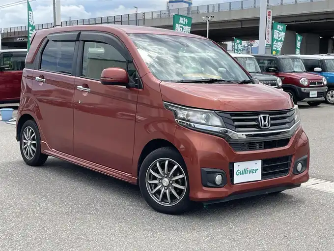 新着情報“Ｎ－ＷＧＮカスタムG・Aパッケージ”2014年式プレミアムフレイムオレンジM入荷しました！