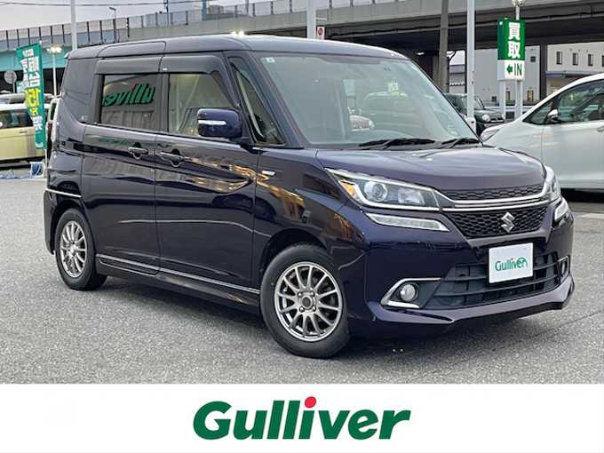 新着情報“ソリオバンディットハイブリッドMV デュアルカメラブレーキサポート装着車”2017年式パープル入荷しました！