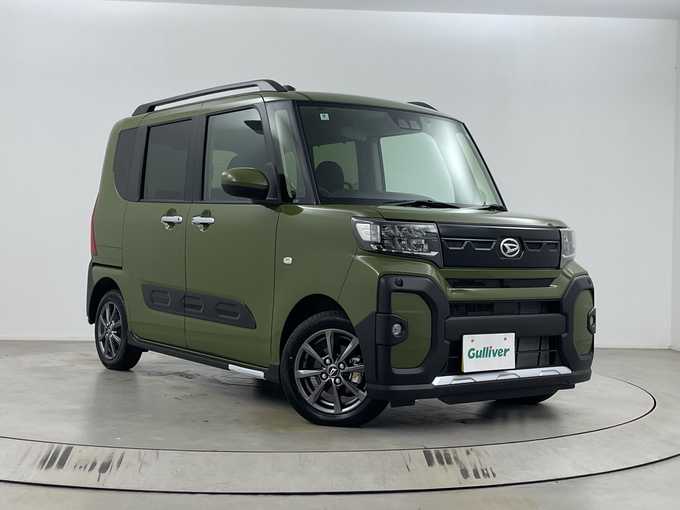 新着情報“タントファンクロス eco IDLE非装着車”2024年式フォレストカーキメタリック入荷しました！