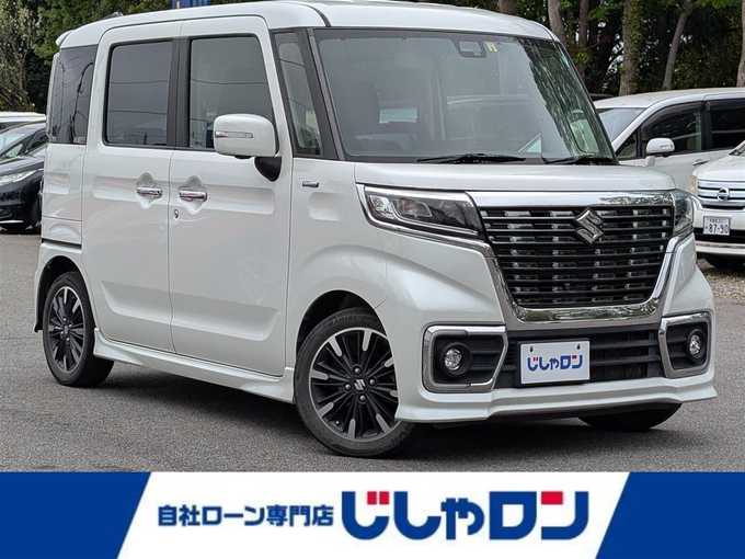 新着情報“スペーシアカスタムハイブリッドXS”2018年式ピュアホワイトP入荷しました！