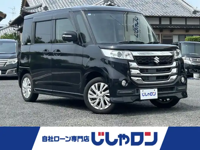 新着情報“スペーシアカスタムＺベースグレード デュアルカメラブレーキサポート装着車”2017年式ブルーイッシュブラックパール3入荷しました！