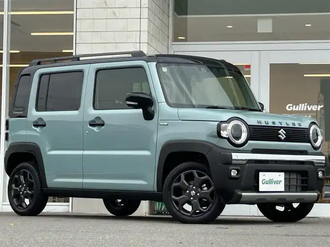 新着情報“ハスラータフワイルドターボ”2024年式オフブルーメタリック/ブラック 2トーン入荷しました！