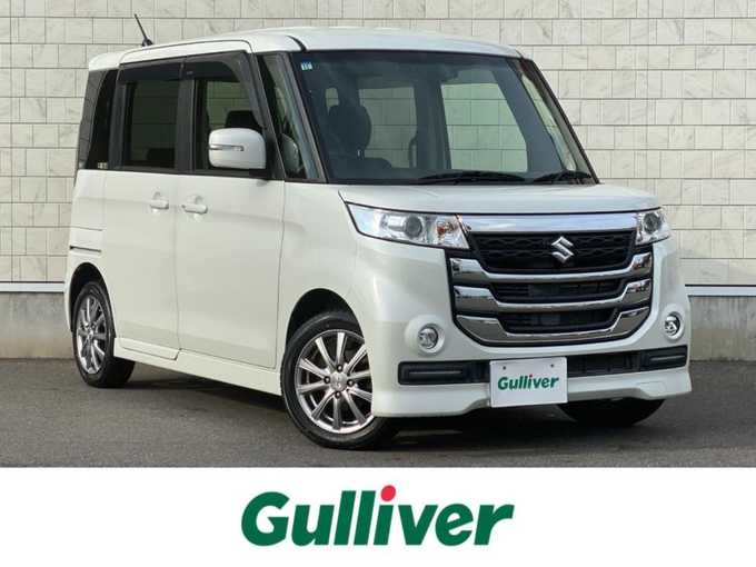 新着情報“スペーシアカスタムＺベースグレード デュアルカメラブレーキサポート装着車”2017年式ピュアホワイトP入荷しました！