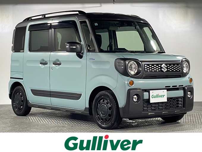 新着情報“スペーシアギアハイブリッドXZ”2021年式オフブルーメタリック/ガンメタリック2トーンルーフ入荷しました！