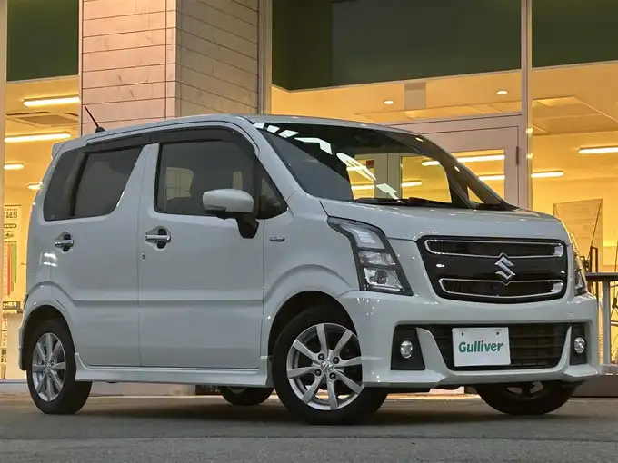 新着情報“ワゴンＲスティングレーハイブリッドX”2018年式ピュアホワイトP入荷しました！