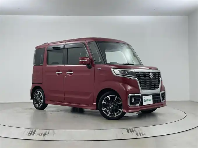 新着情報“スペーシアカスタムハイブリッドXS”2020年式フェニックスレッドパール入荷しました！