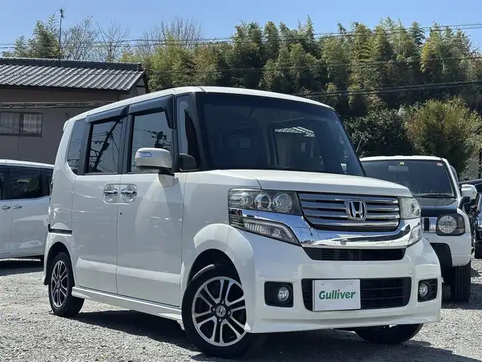 新着情報“Ｎ－ＢＯＸカスタムG・Lパッケージ”2013年式プレミアムホワイトパール入荷しました！