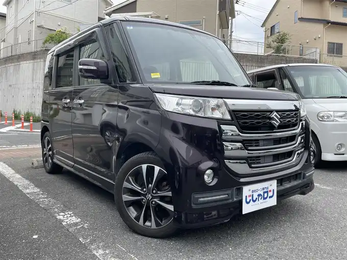 新着情報“スペーシアカスタムＺターボ デュアルカメラブレーキサポート ユーティリティーパッケージ装着車”2017年式ムーンライトバイオレットPM入荷しました！