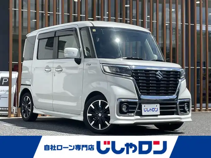 新着情報“スペーシアカスタムハイブリッドXSターボ”2018年式ピュアホワイトP入荷しました！