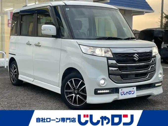 新着情報“スペーシアカスタムＺターボ デュアルカメラブレーキサポート ユーティリティーパッケージ装着車”2017年式クリスタルホワイトP入荷しました！
