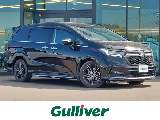 新着情報“オデッセイハイブリッドe:HEVアブソルート・EX”2021年式プレミアムスパークルブラックパール入荷しました！