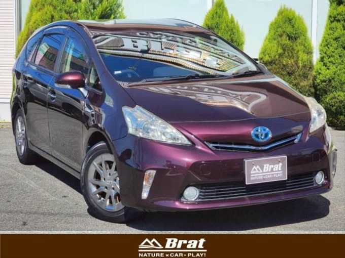 新着情報“プリウスαS チューン ブラック”2014年式ブラキッシュレッドマイカ入荷しました！