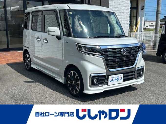 新着情報“スペーシアカスタムハイブリッドXSターボ”2018年式ピュアホワイトP入荷しました！