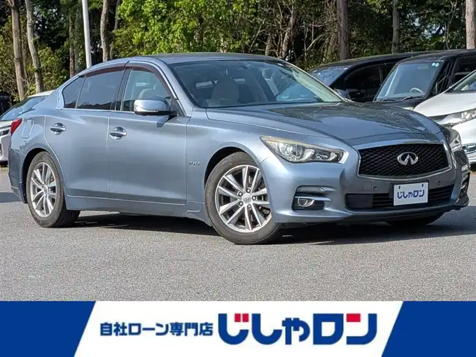 新着情報“スカイライン350GT FOUR ハイブリッド”2014年式ハガネブルーM入荷しました！