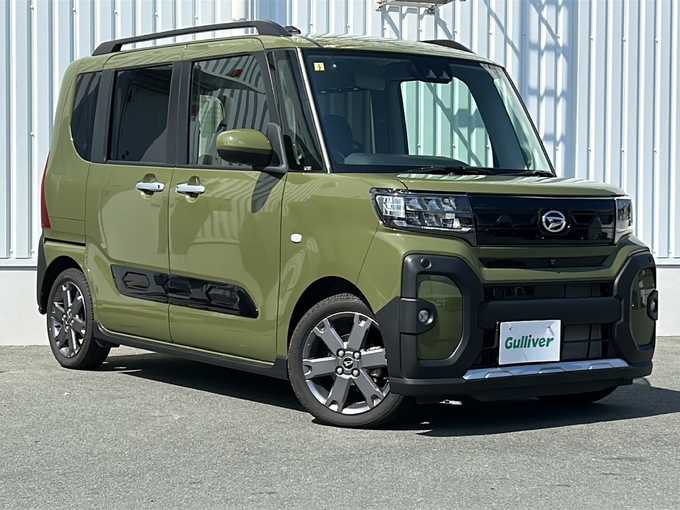 新着情報“タントファンクロスターボ eco IDLE非装着車”2023年式フォレストカーキメタリック入荷しました！