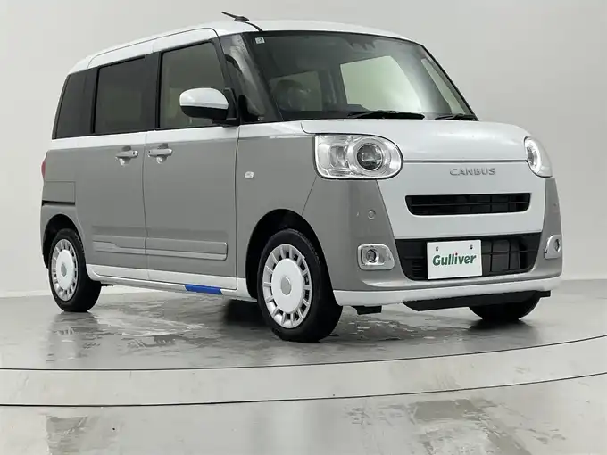 新着情報“ムーヴキャンバスストライプスG”2025年式白／グレー入荷しました！