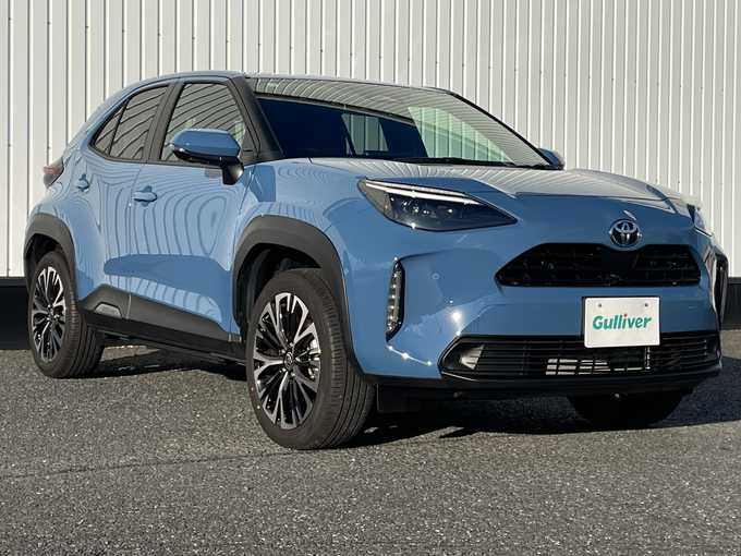 新着情報“ヤリスクロスハイブリッドZ”2025年式グレイッシュブルー入荷しました！