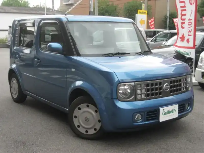 カタログ画像：キューブ（CUBE） ＳＸ ７０ｔｈ－Ⅱ 2003年10月 UA-BZ11 1400cc クリスタルブルー（Ｍ） 燃費16.4km / l  メイン（その他）