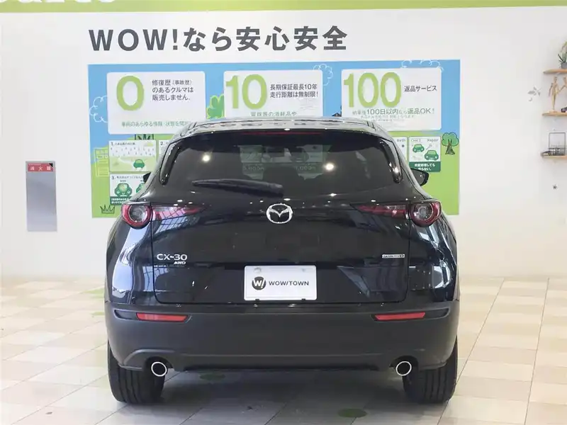 カタログ画像：ＣＸ－３０（CX-30） ＸＤ Ｌパッケージ 2019年10月 3DA-DM8P 1800cc ジェットブラックマイカ 燃費18.4km / l バック