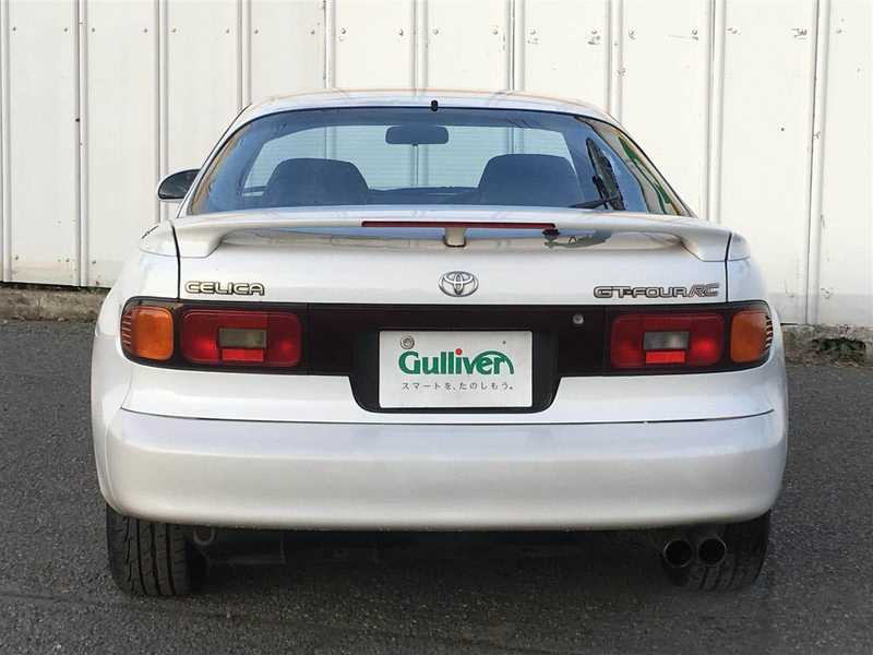 カタログ画像：セリカ（CELICA） ＧＴ－ＦＯＵＲ ＲＣ 1991年9月 E-ST185H 2000cc スーパーホワイトⅡ 燃費10.0km / l  バック
