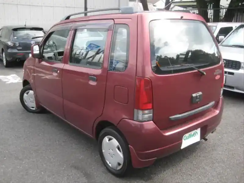 カタログ画像：ワゴンＲ（WAGON R） ＲＴ／Ｓ 1995年2月 E-CV21S 660cc ラジアントレッドマイカ 燃費18.2km / l  バック