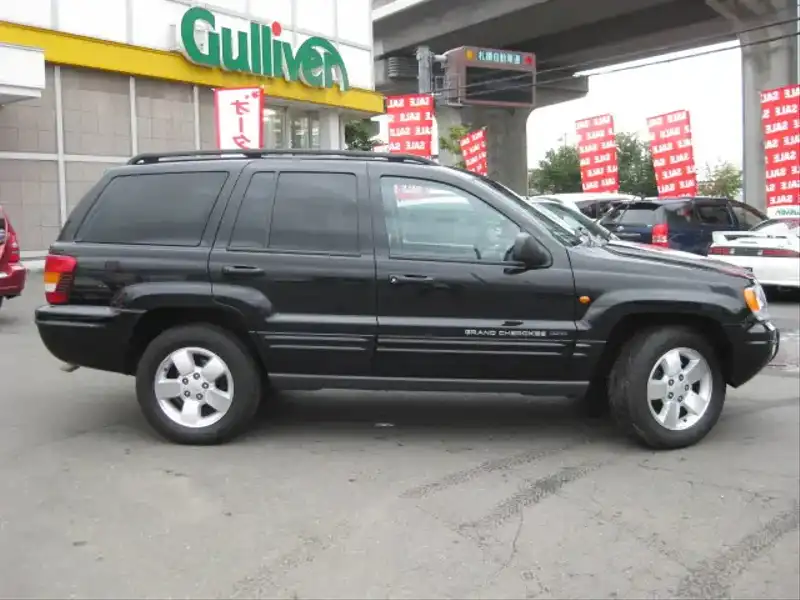 カタログ画像：ジープ・グランドチェロキー（JEEP GRAND CHEROKEE） リミテッド 2004年4月 GH-WJ40 4000cc ブリリアントブラッククリスタルパールコート 燃費6.5km / l  外装