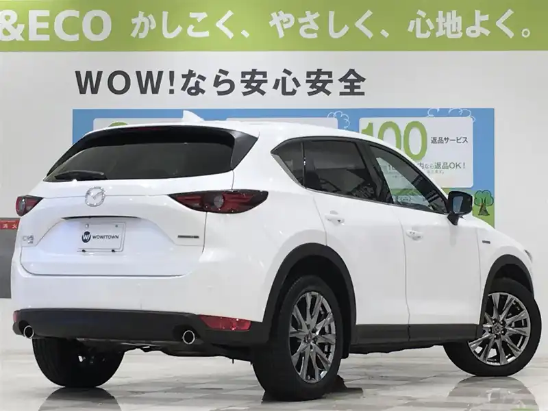 カタログ画像：ＣＸ－５（CX-5） ＸＤ １００周年特別記念車 2020年7月 3DA-KF2P 2200cc スノーフレイクホワイトパールマイカ 燃費16.6km / l バック