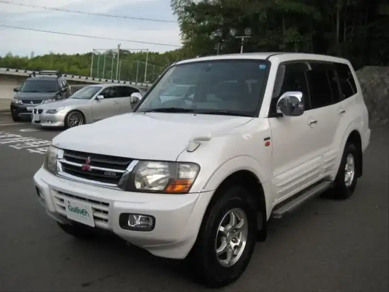 カタログ画像：パジェロ（PAJERO） ロング エクシード－Ⅰ 2000年8月 TA-V75W 3500cc ギャラクシーホワイト 外装